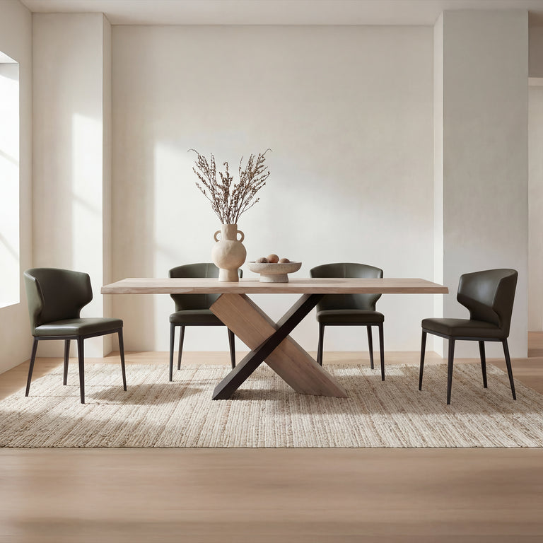 DELANEY DINING CHAIR BEIGE - SET OF TWO