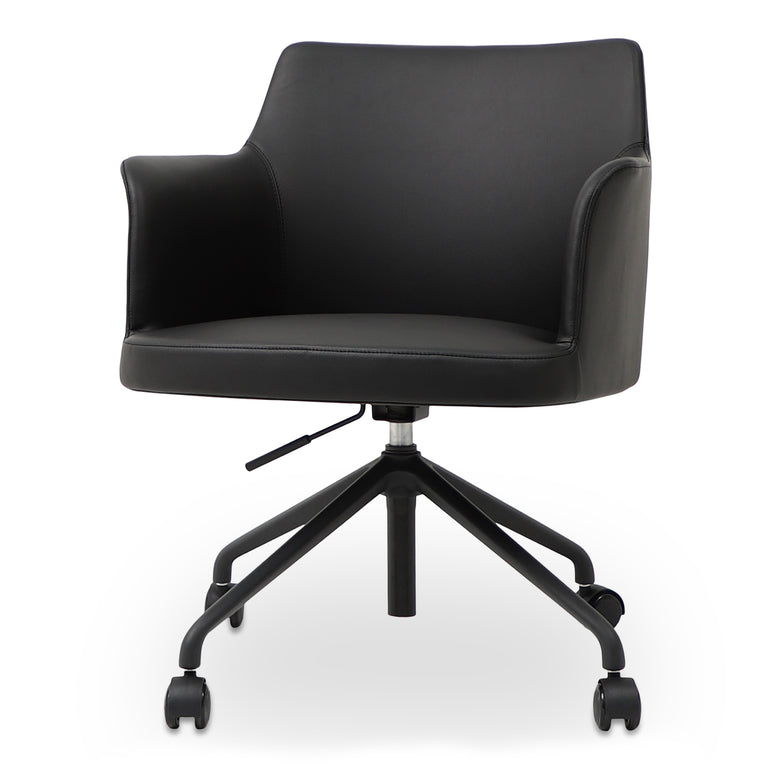 MORRIS OFFICE CHAIR PVC BLACK