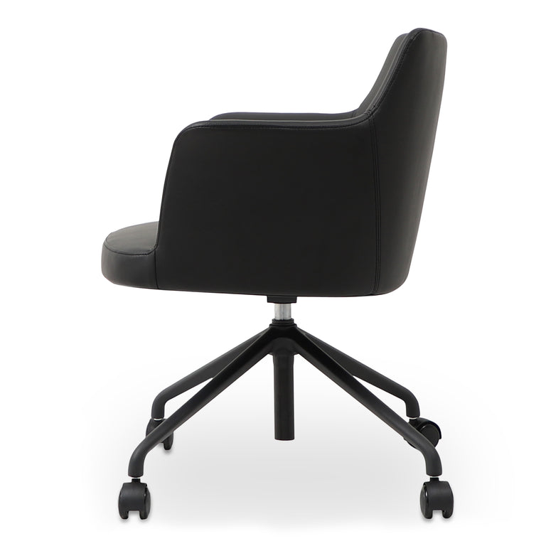 MORRIS OFFICE CHAIR PVC BLACK