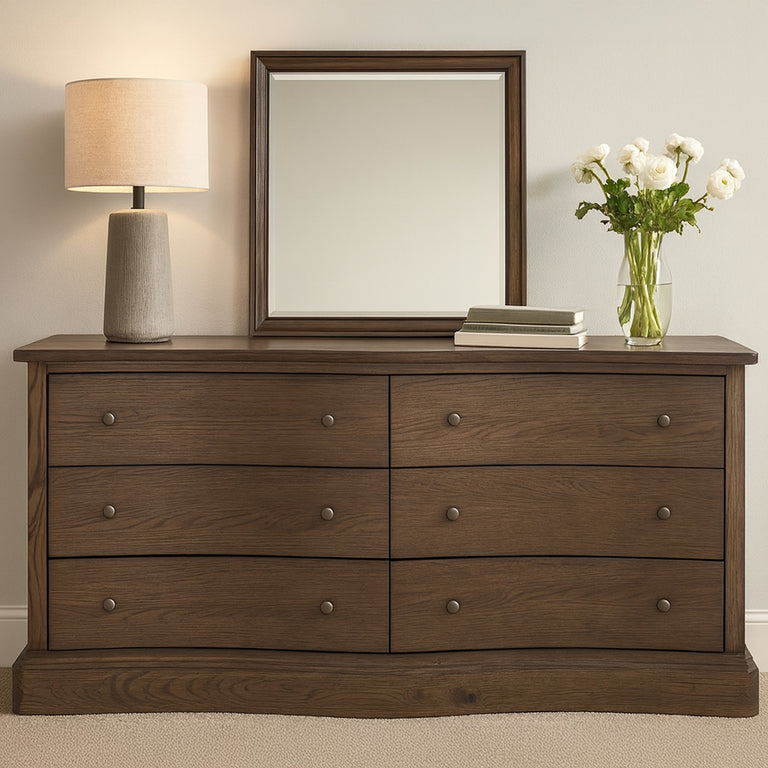 CLARENCE 6 DRAWER DRESSER NATURAL