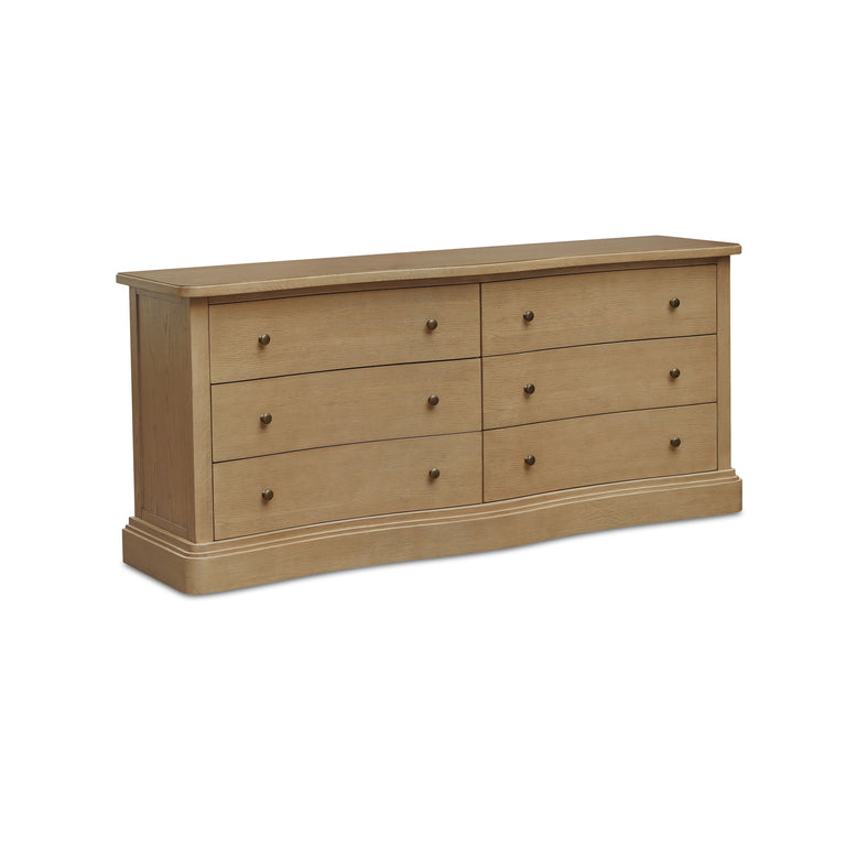 CLARENCE 6 DRAWER DRESSER NATURAL
