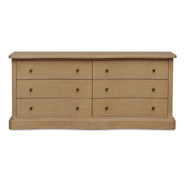 CLARENCE 6 DRAWER DRESSER NATURAL