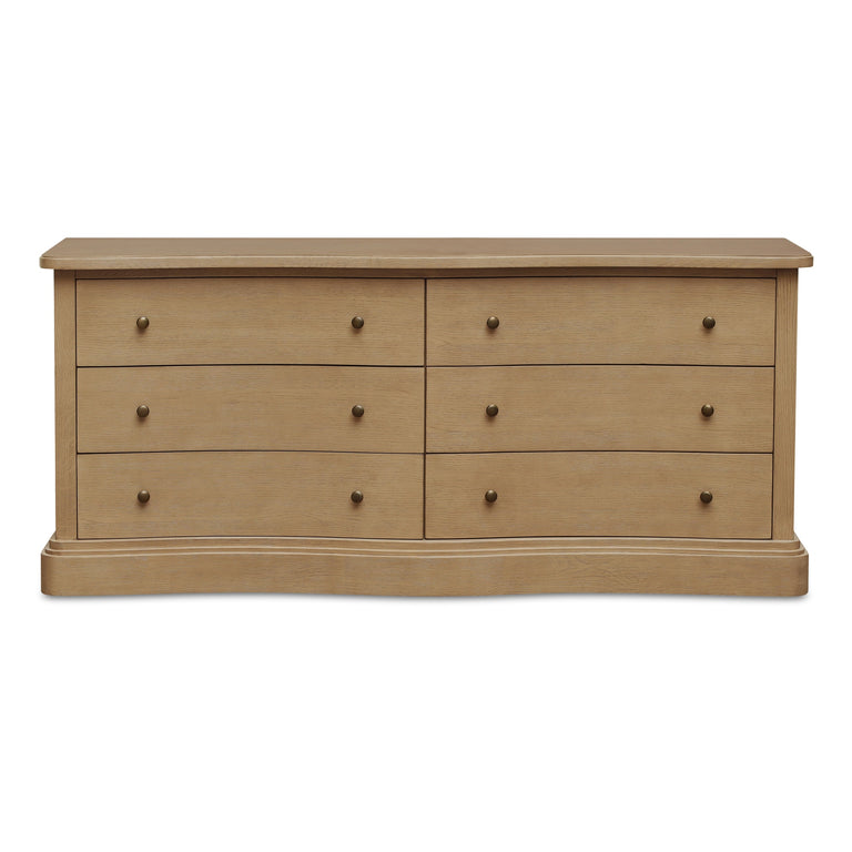 CLARENCE 6 DRAWER DRESSER NATURAL