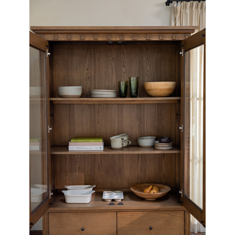 LILLIAN TALL CABINET BROWN