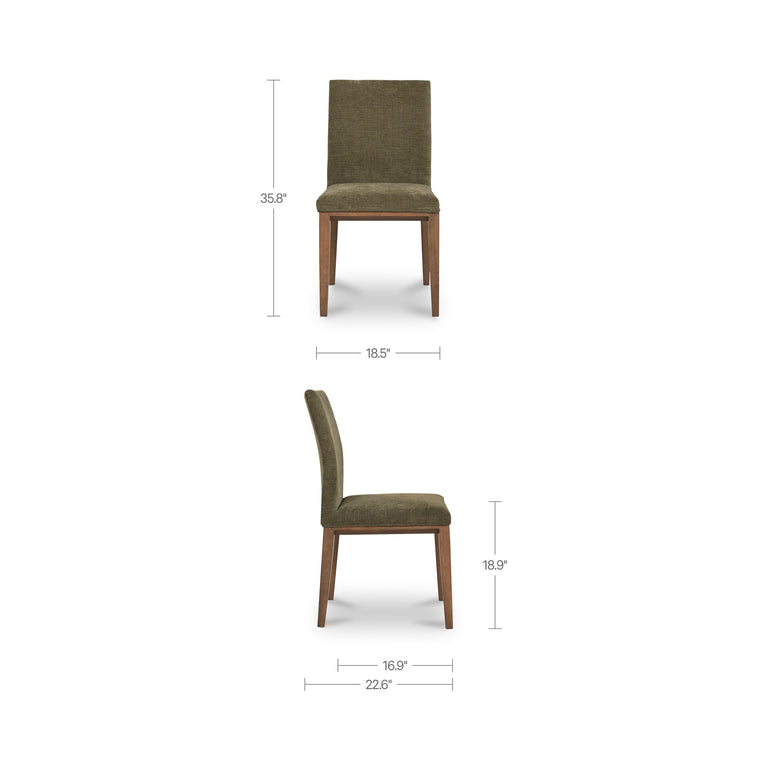 FRANKIE DINING CHAIR OLIVE-SET OF TWO