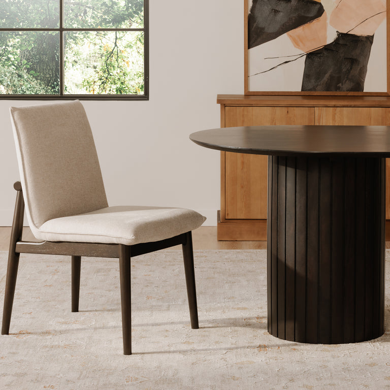 CHARLIE DINING CHAIR BEIGEÃ¢â‚¬â€œ SET OF TWO