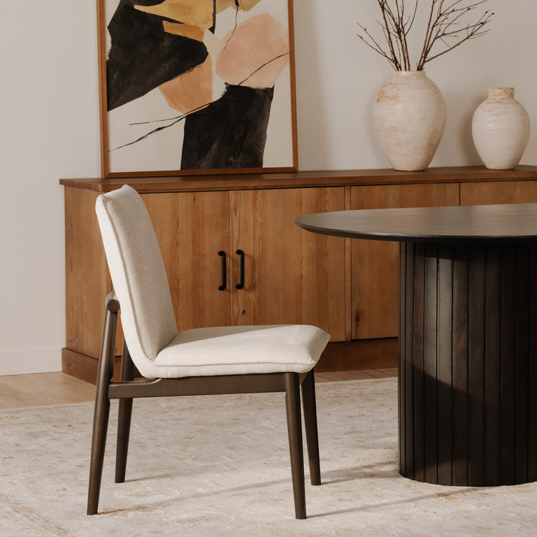 CHARLIE DINING CHAIR BEIGEÃ¢â‚¬â€œ SET OF TWO