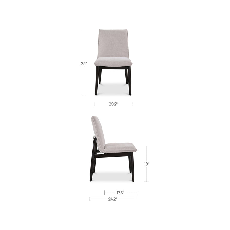 CHARLIE DINING CHAIR BEIGEÃ¢â‚¬â€œ SET OF TWO