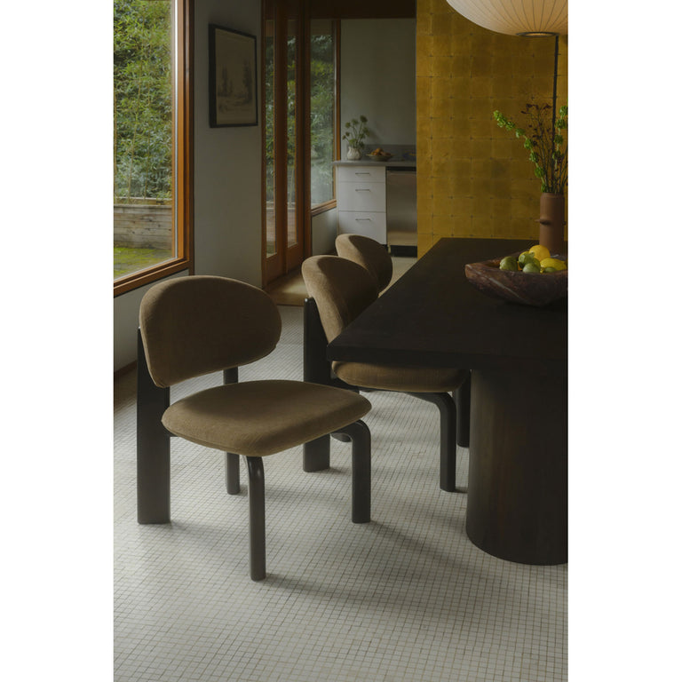 SAMI DINING CHAIR BROWN-SET OF TWO