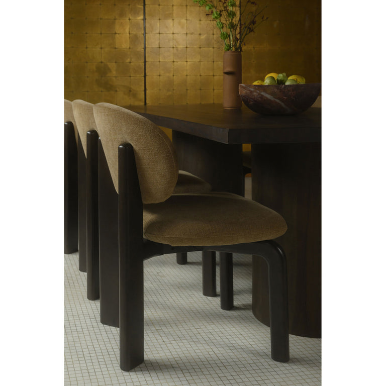 SAMI DINING CHAIR BROWN-SET OF TWO