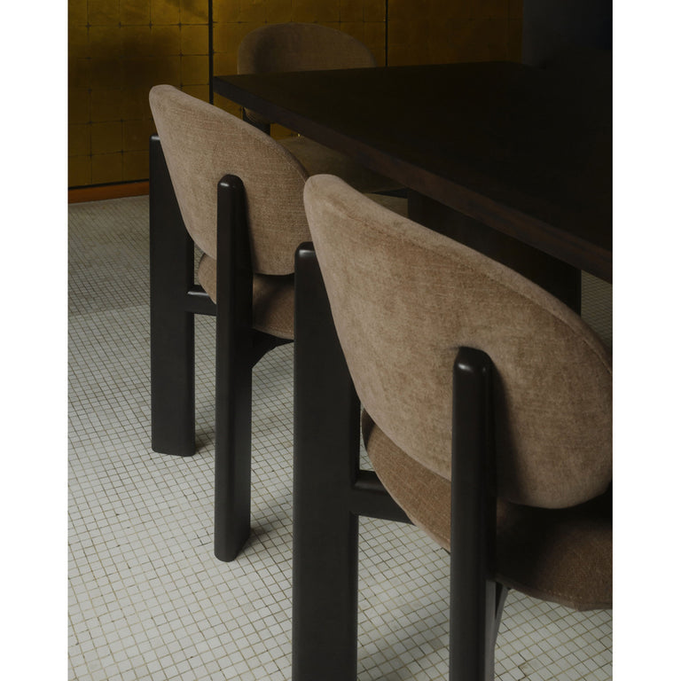 SAMI DINING CHAIR BROWN-SET OF TWO