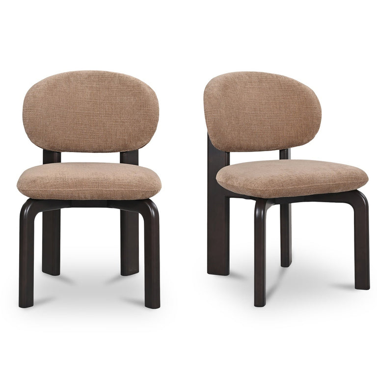 SAMI DINING CHAIR BROWN-SET OF TWO