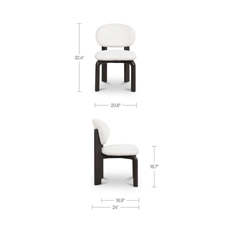 SAMI DINING CHAIR BROWN-SET OF TWO