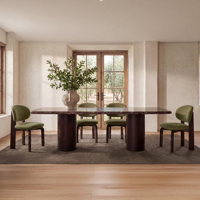 SAMI DINING CHAIR BROWN-SET OF TWO