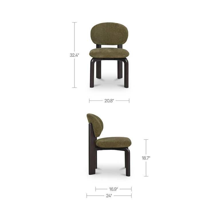SAMI DINING CHAIR BROWN-SET OF TWO