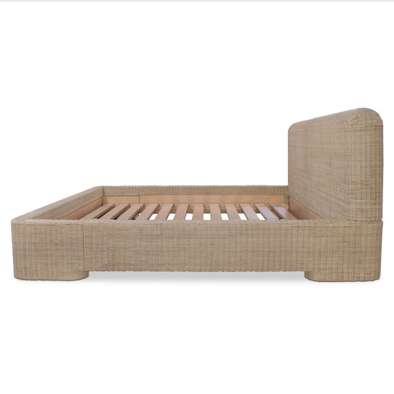 CLAUDIA KING BED NATURAL