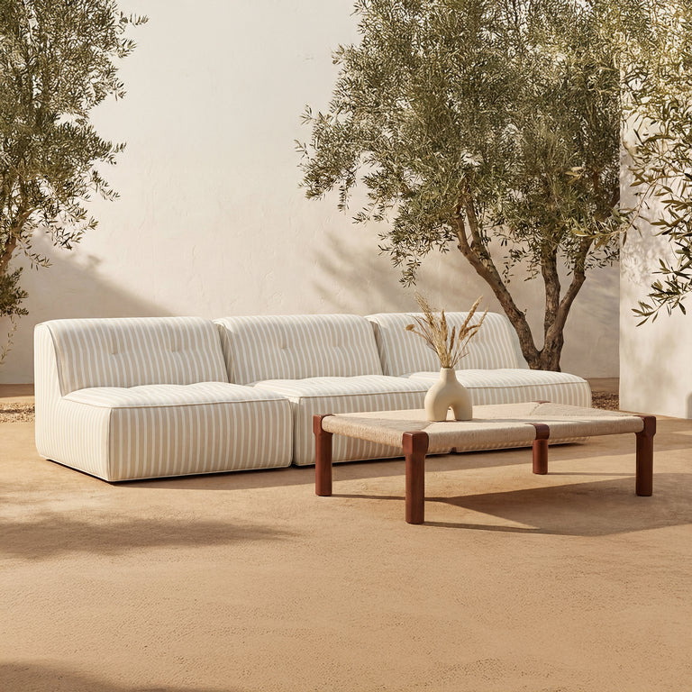 KAIA OUTDOOR COFFEE TABLE DARK BROWN
