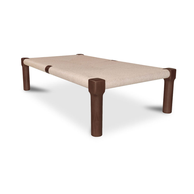 KAIA OUTDOOR COFFEE TABLE DARK BROWN