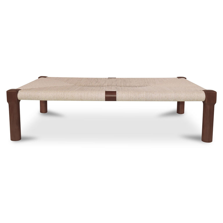KAIA OUTDOOR COFFEE TABLE DARK BROWN