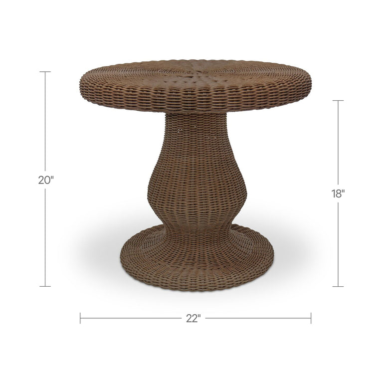 EMMELINE OUTDOOR SIDE TABLE NATURAL