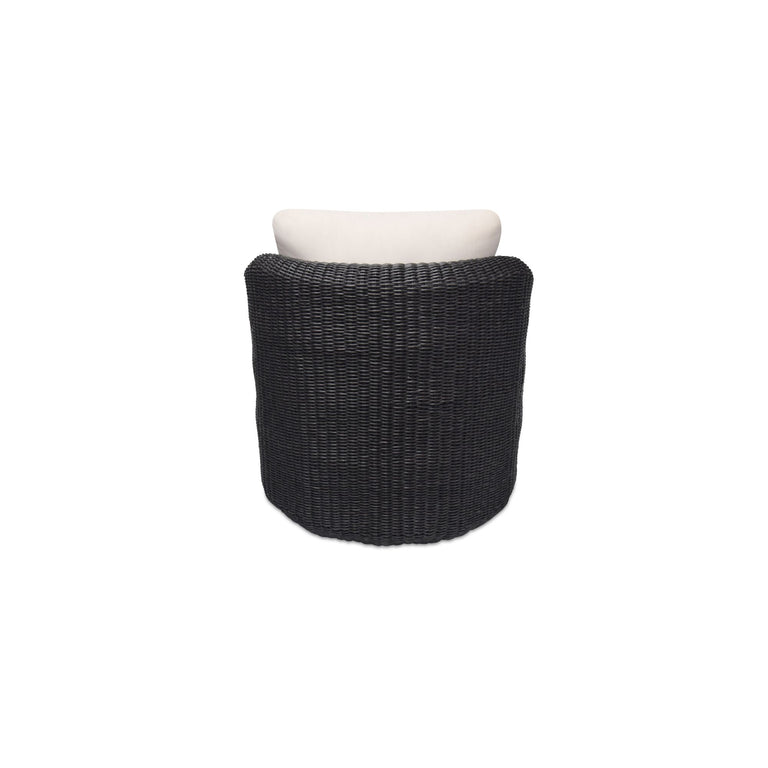 BODHI OUTDOOR SWIVEL ACCENT CHAIR  CHARCOAL