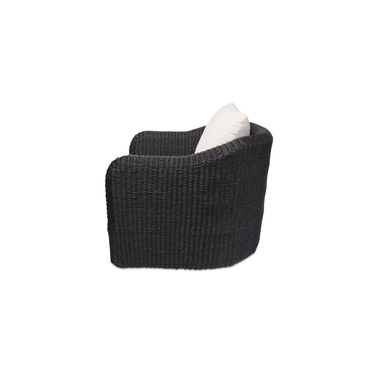 BODHI OUTDOOR SWIVEL ACCENT CHAIR  CHARCOAL