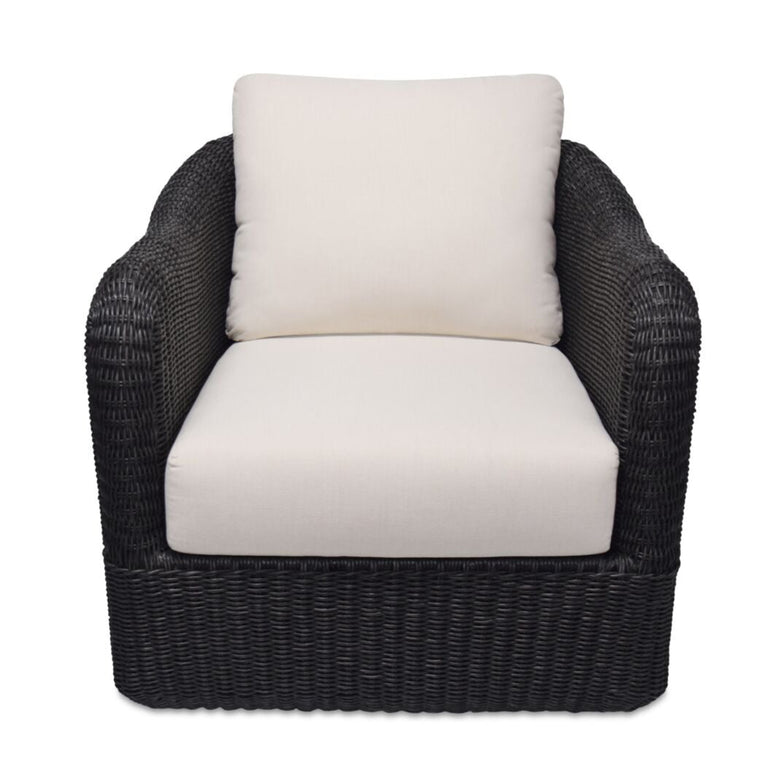 BODHI OUTDOOR SWIVEL ACCENT CHAIR  CHARCOAL