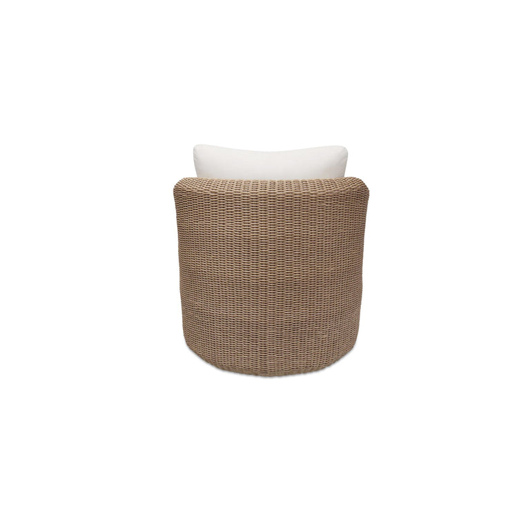 BODHI OUTDOOR SWIVEL ACCENT CHAIR  CHARCOAL