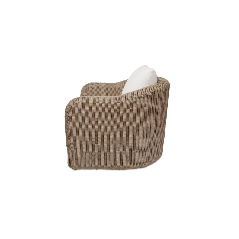 BODHI OUTDOOR SWIVEL ACCENT CHAIR  CHARCOAL