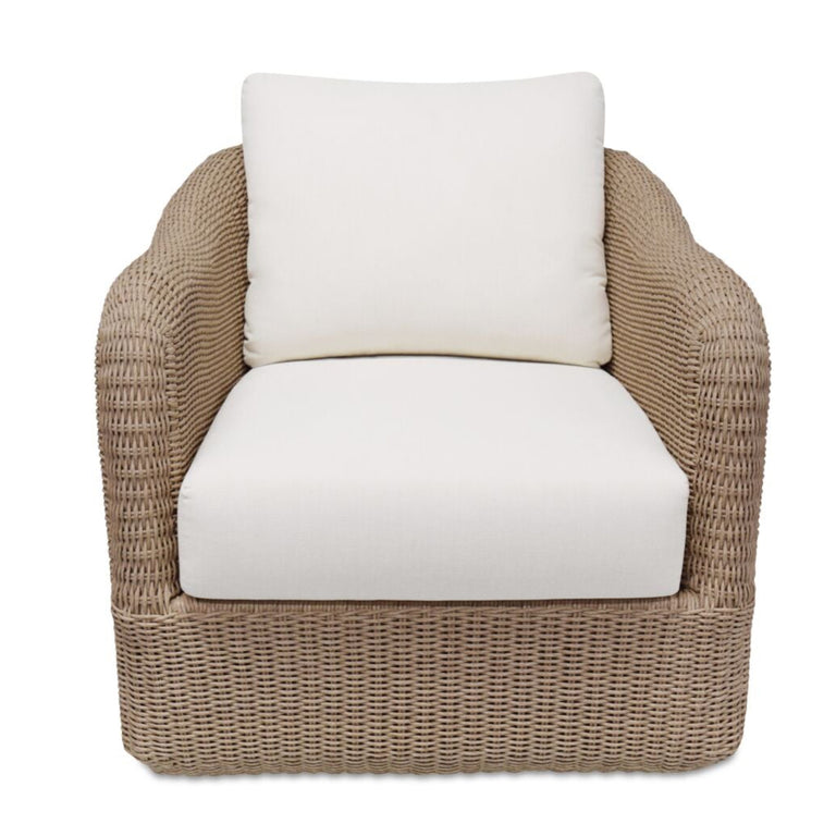 BODHI OUTDOOR SWIVEL ACCENT CHAIR  CHARCOAL