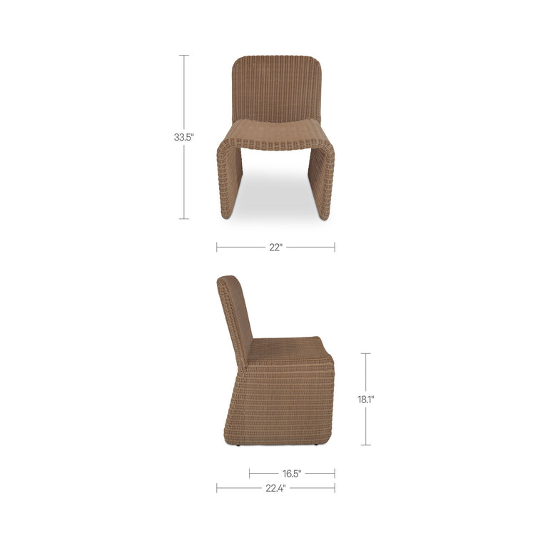 ELLA OUTDOOR ACCENT CHAIR CHARCOAL