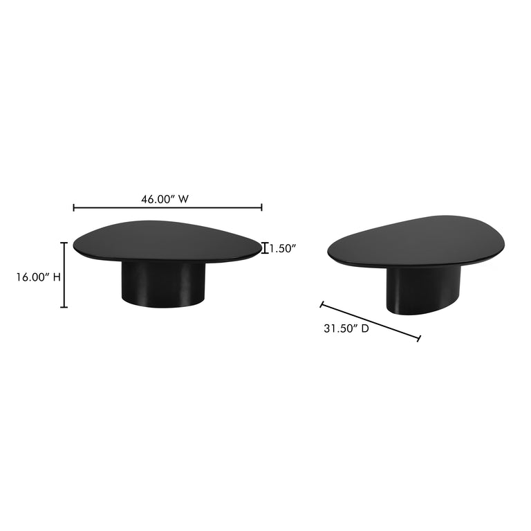 EDEN COFFEE TABLE BLACK LACQUER