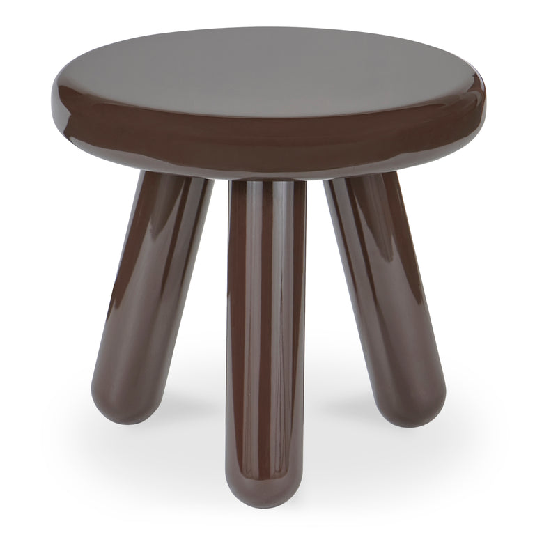 JOY ACCENT TABLE DARK BROWN LACQUER
