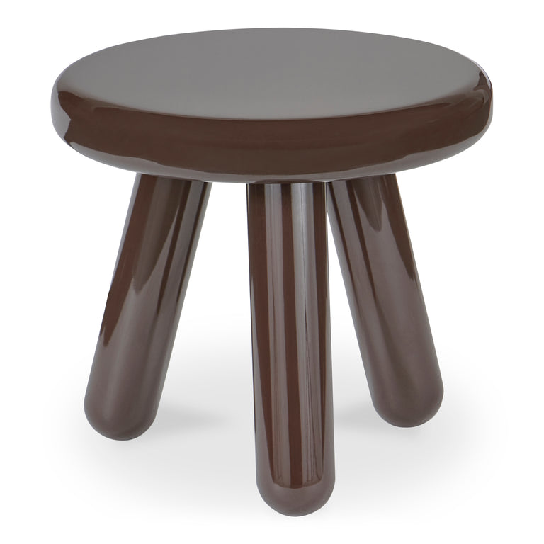 JOY ACCENT TABLE DARK BROWN LACQUER