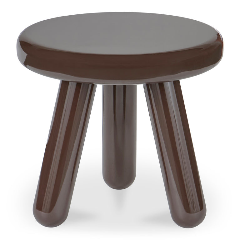 JOY ACCENT TABLE DARK BROWN LACQUER