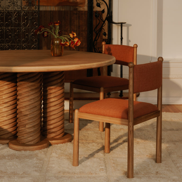 VILLETTA DINING CHAIR DEEP PINK - SET OF TWO