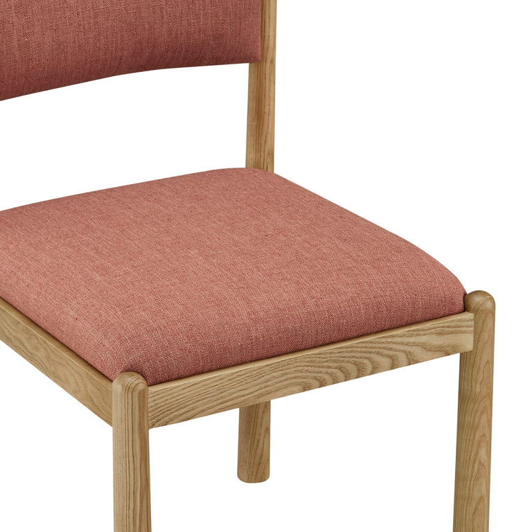 VILLETTA DINING CHAIR DEEP PINK - SET OF TWO