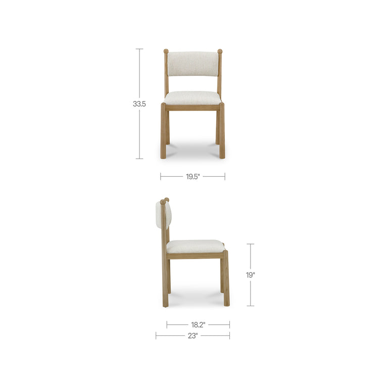 VILLETTA DINING CHAIR DEEP PINK - SET OF TWO