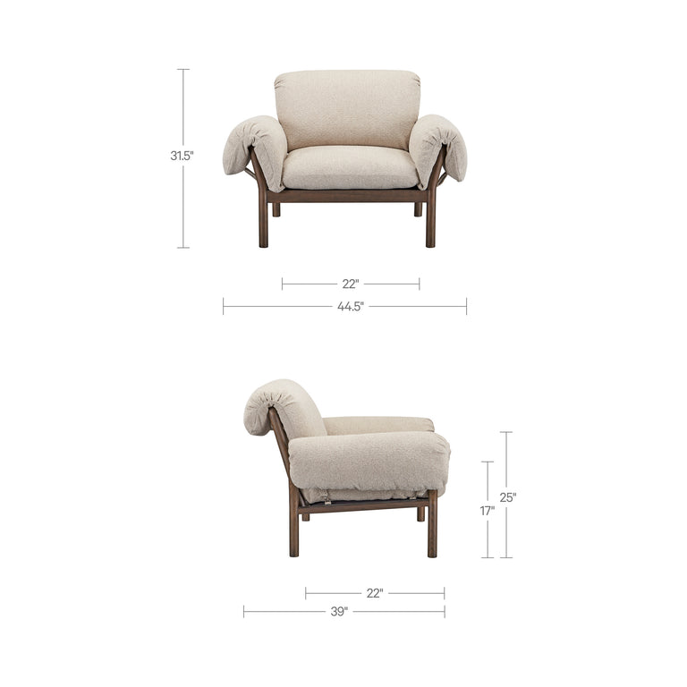 CARDERO LOUNGE CHAIR BEIGE