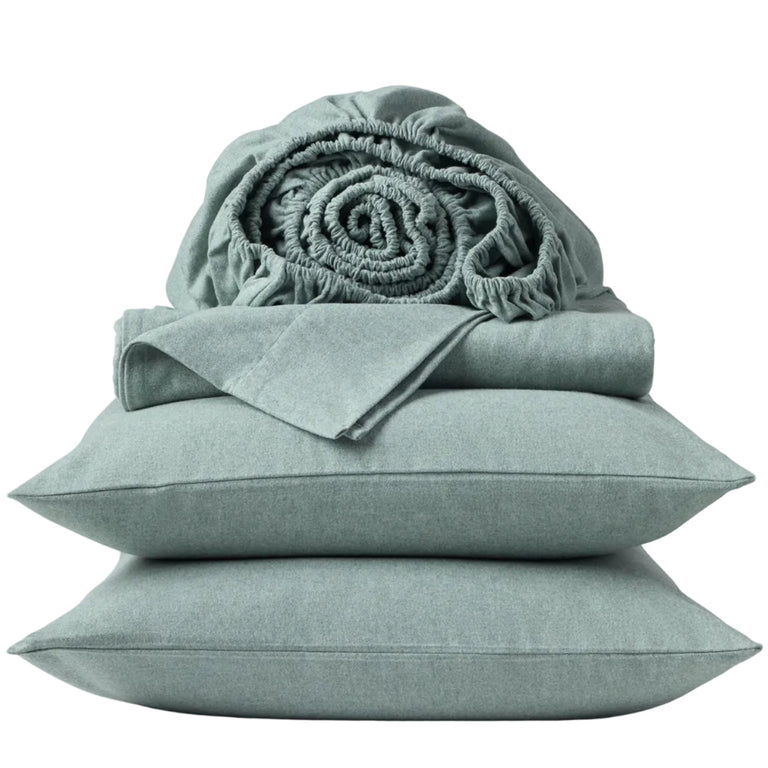 CLOUD BRUSHED™ ORGANIC FLANNEL SHEET SET