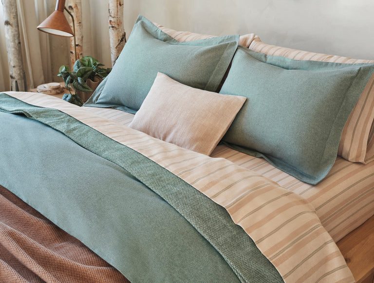 CLOUD BRUSHED ORGANIC FLANNEL PILLOWCASES | BEDDING