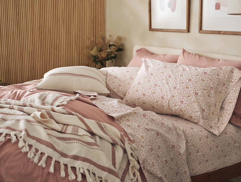ORGANIC PRINT PERCALE PILLOWCASES