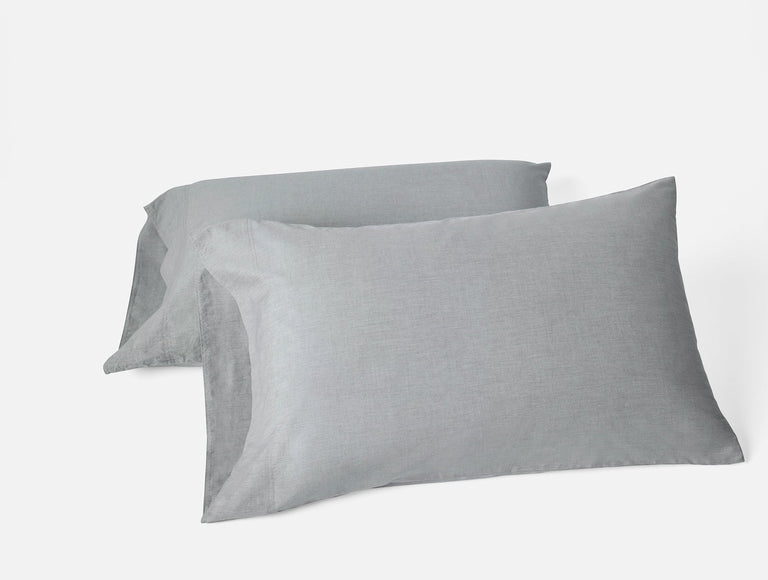 ORGANIC CRINKLED PERCALE PILLOWCASES (set of 2)