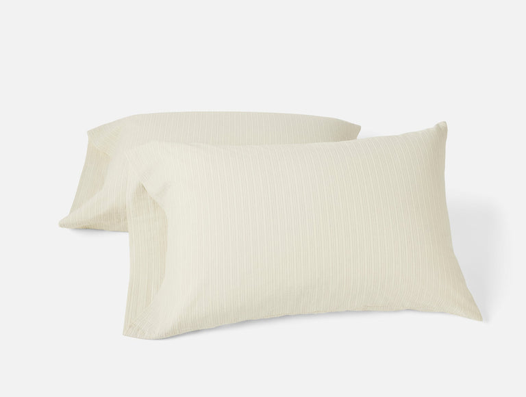 ORGANIC CRINKLED PERCALE PILLOWCASES (set of 2)