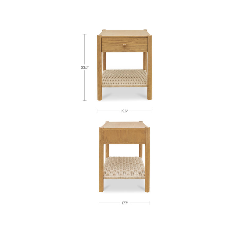 MILLIE NIGHTSTAND DARK BROWN