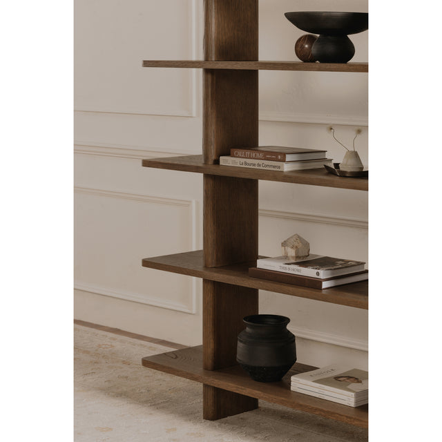 CASEY LARGE BOOKCASE DARK BROWN