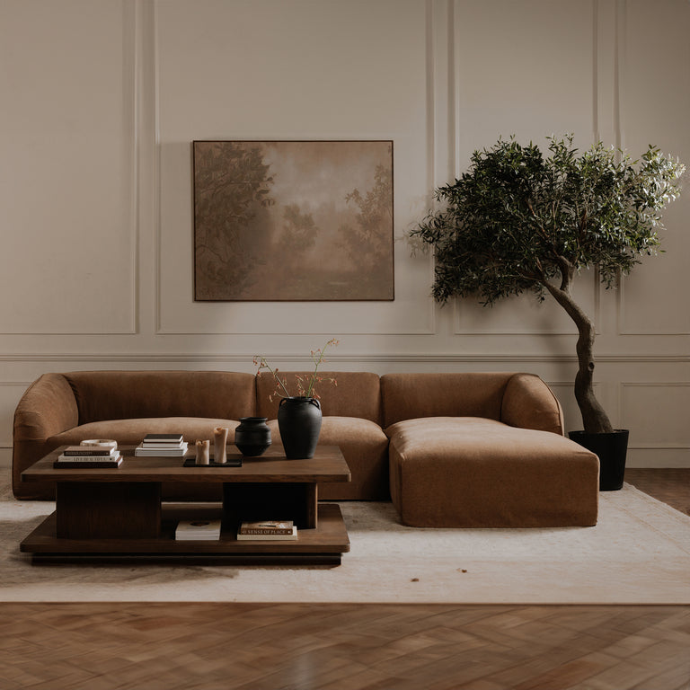 CASEY LARGE COFFEE TABLE DARK BROWN