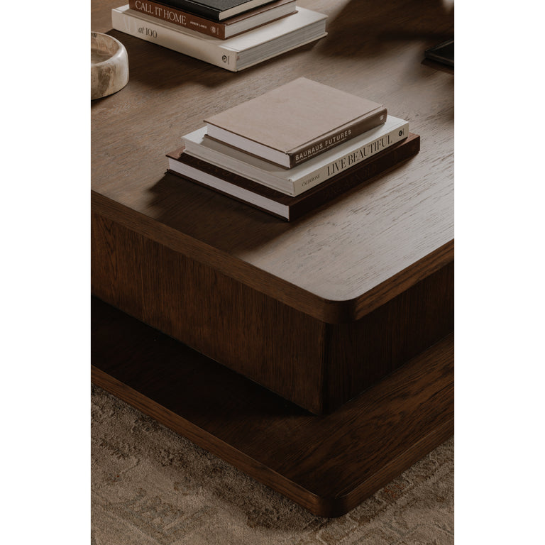 CASEY LARGE COFFEE TABLE DARK BROWN