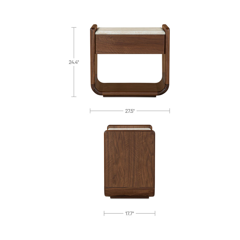 ENNS NIGHTSTAND DARK BROWN