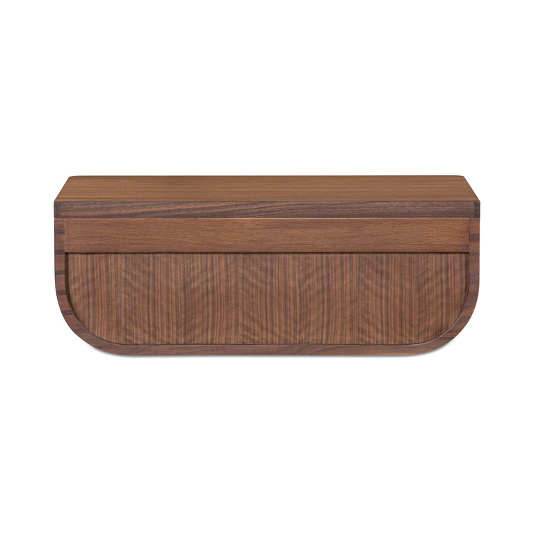 HETTIE FLOATING NIGHTSTAND DARK BROWN